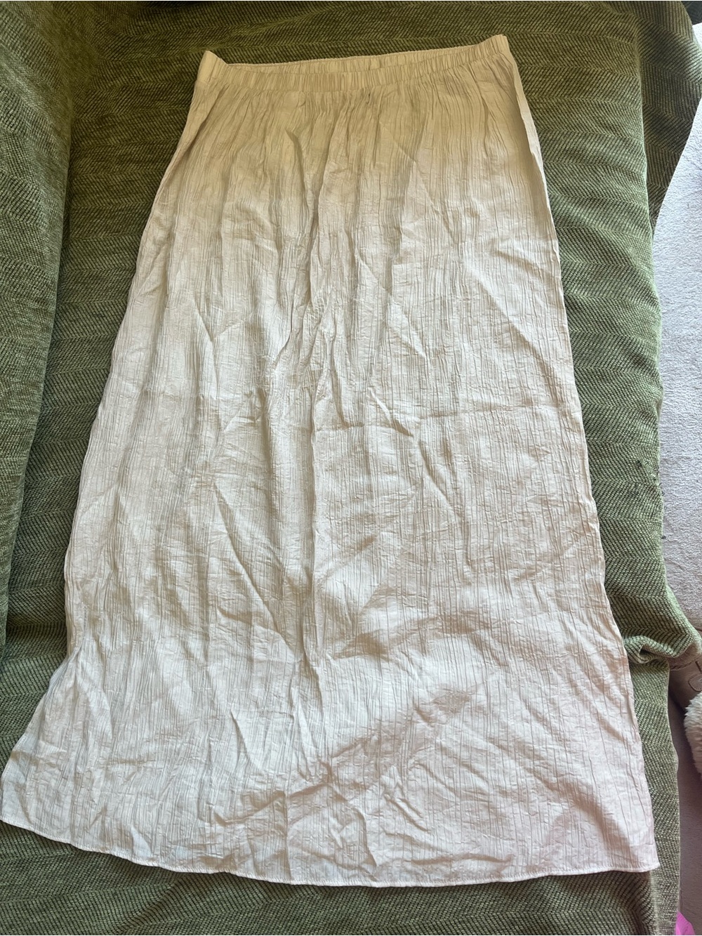 Peace Love World Light Cream Maxi Skirt
